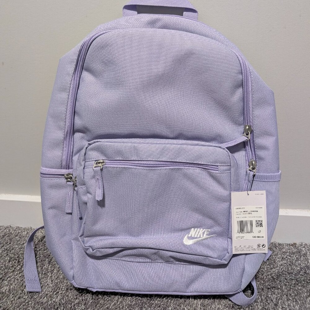 New Nike Light purple backpack With Tag Still On